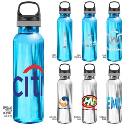 Vacuum Insulated Water Bottle With Powder Coating, Copper Lining And Twist Off Cap With Carry Handle