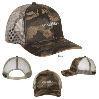 DRI DUCK 3466 Covert Camo Trucker Cap