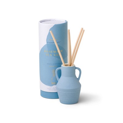 Santorini 4 Fl Oz Diffuser Textured Light Blue Matte Ceramic Vessel - Rosem