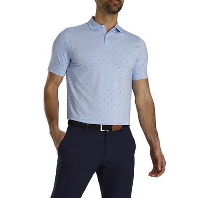 FootJoy Lisle Paisley Print Self Collar Athletic Fit Polo