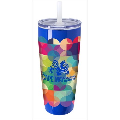 Koozie® Built-in Straw Vacuum Tumbler - 30 oz.