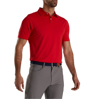 FootJoy Athletic Fit Solid Lisle Polo