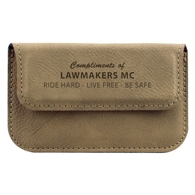 Leatherette Soft Business Card Holder