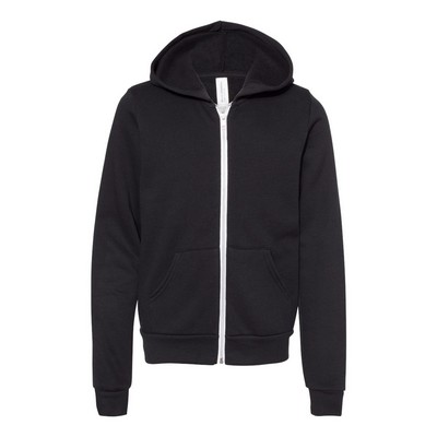 Bella + Canvas Youth Sponge Fleece Full-Zip Hoodie