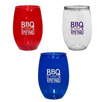 16 Oz. PET Stemless Wine Glass