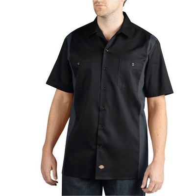 Williamson-Dickie Mfg Co Men's Two-Tone Short-Sleeve Work Shirt