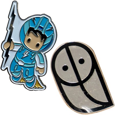 Diestruck Soft Enamel Lapel Pins - 1" W x 1" H