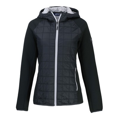 Cutter & Buck Ladies Rainier Eco Full Zip Hybrid Jacket