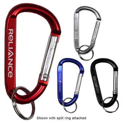 "Cara M" Medium Size Carabiner Keyholder w/Split Ring Attachment