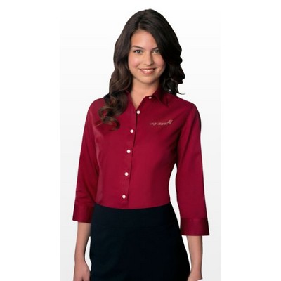 Van Heusen Women's Easy-Care Dress Twill Long Sleeve Shirt