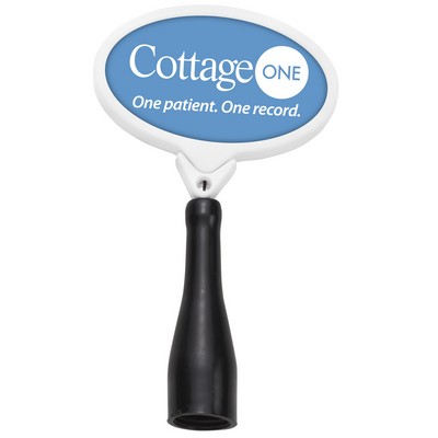 Anti-Microbial Oval Retractable Pen Holder