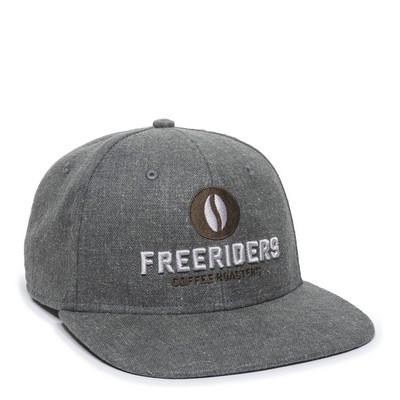 Hemp Snap Back Cap w/Solid Back