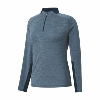 FootJoy Ladies Space Dye Quarter-Zip Midlayer