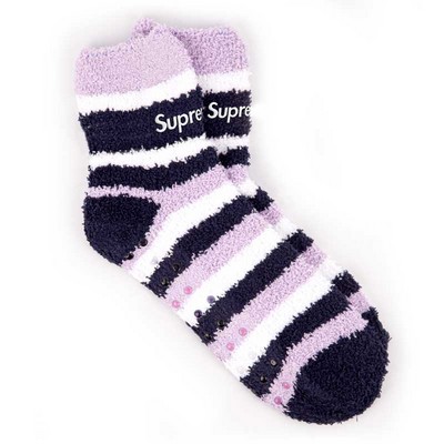 Soft Non-Slip Jacquard Grip Socks Long (11-12 Weeks Ocean)