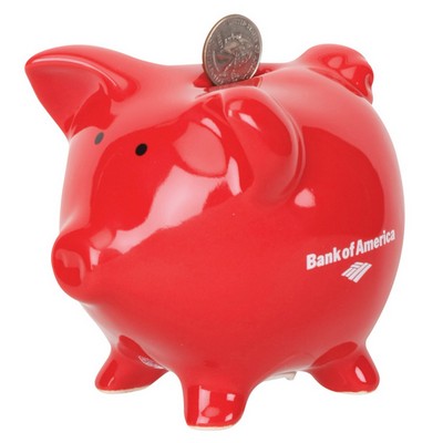 5" Matte/Gloss Rodeo Piggy Bank