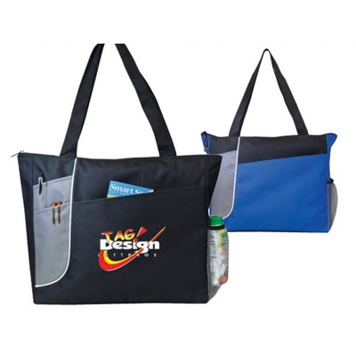 Poly Zippered Tote Bag