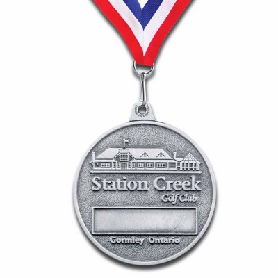 Custom Solid Pewter Medal (1½")