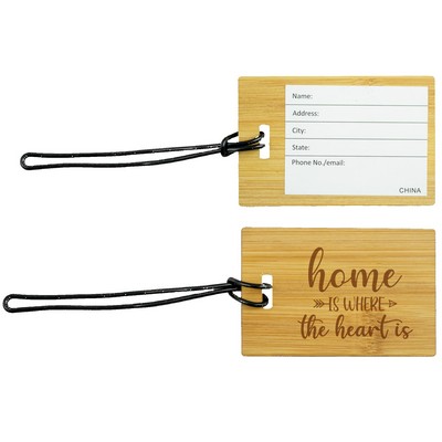 Blt Bamboo Luggage Tag