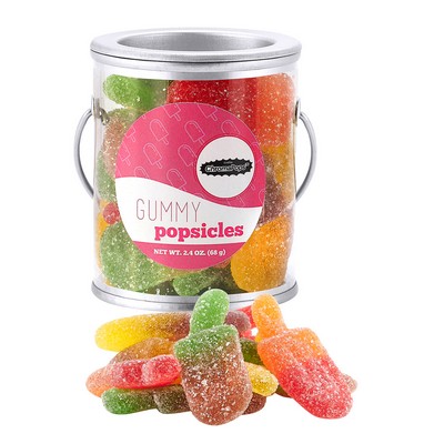 Summer Candy Pails (Small) - Sugar Dusted Gummy Popsicles