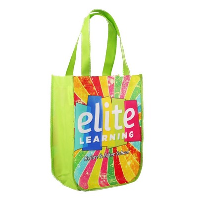 Yuma Sublimated Non-Woven Curve Bottom Tote Bag