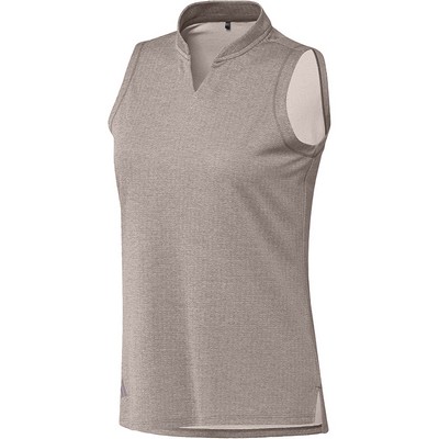 Adidas Ladies Ultimate365 Heat.Rdy Textured Sleeveless Polo