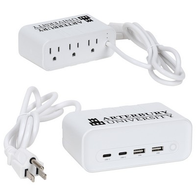 Relay 5 Ft. Charging Station with Type-C, USB & AC Outlets