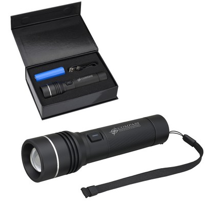 Rechargeable 20W White Laser LED Flashlight