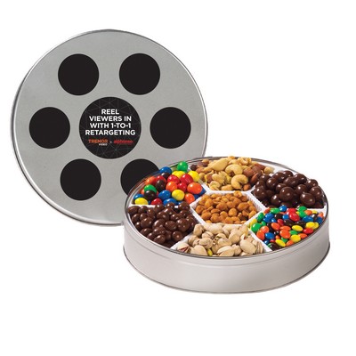 Large Film Reel Tin - 7 Way Snack Tin