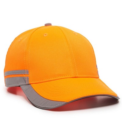 Hi-Vis Polyester Cap w/Reflective Accents