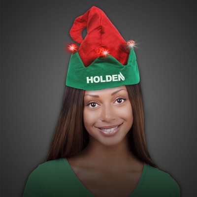 Silk Screened Light Up Elf Hat