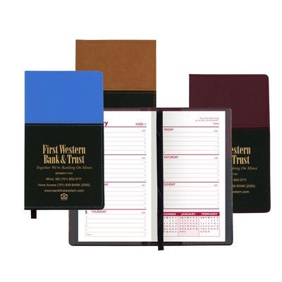 Mystic Series Soft Cover 2 Tone Vinyl Weekly Planner/ no Map / 1 Color