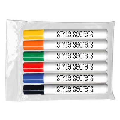 Liqui-Mark® Bullet Tip Dry Erase Marker (6-Pack)