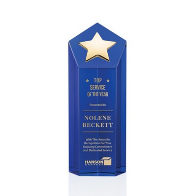 Dorchester Star Award - Blue/Gold 8"