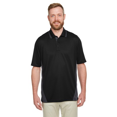 Harriton Men's Tall Flash Snag Protection Plus IL Colorblock Polo