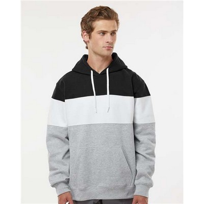 J. America Varsity Fleece Colorblocked Hooded Sweatshirt