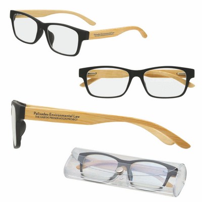 Bamboo Arm Blue Light Glasses