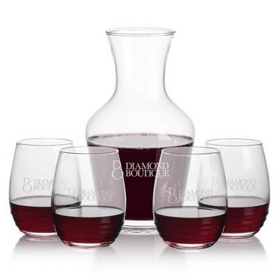 Summit Carafe & 4 Ramira Stemless Wine