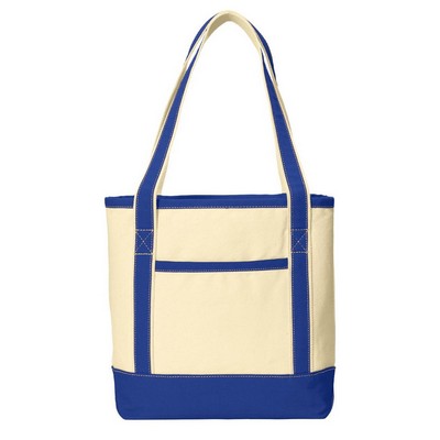 Port Authority® Medium Cotton Canvas Boat Tote