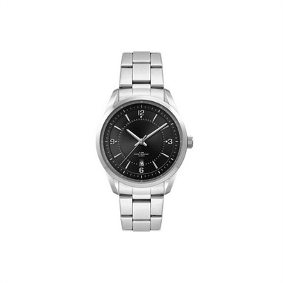 Ladies Black Dial 33mm Metal Case Ladies Black Dial 33mm Metal Case with Folded Steel Band