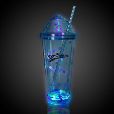 Blue Ice Cream LED Tumbler