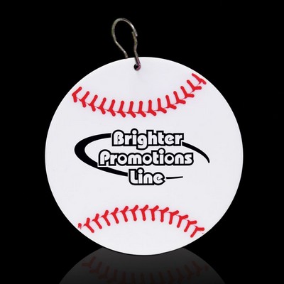 2 1/2" Digi-Printed Baseball Plastic Medallion