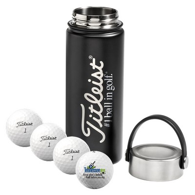 Titleist 4-Ball Metal Water Bottle