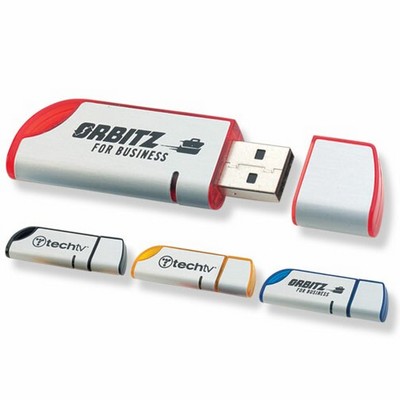 128 MB Jazzy Flash Drive w/Key Chain