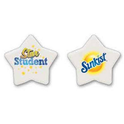 White Star Imprintable Eraser