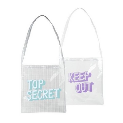 Continued Sunshine Clear/Grid Vinyl Tote