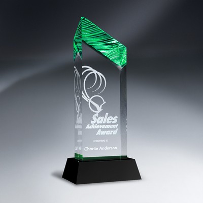 Green Chisel Carve Tower Award on Base