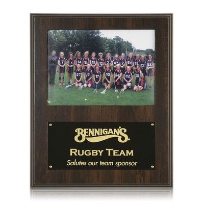 Photo Plaque - Walnut Finish 9"x12"