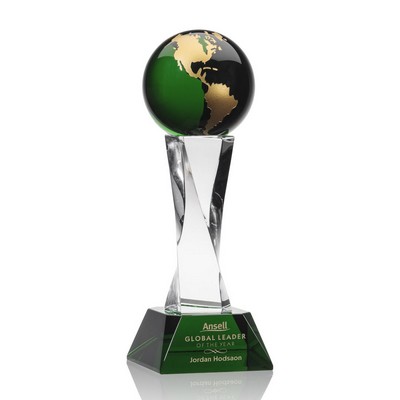 Langport Globe Award - Optical Green/Gold 11½"