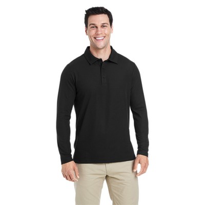 CORE 365 Men's Fusion ChromaSoft™ Long-Sleeve Pique Polo