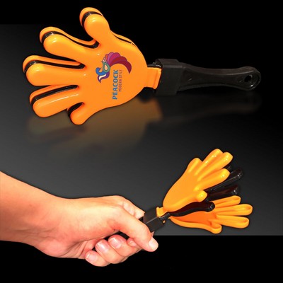 7" Digi-Printed Orange & Black Hand Clapper